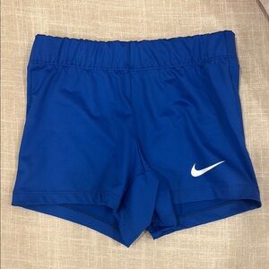 NWOT Nike Pros Blue Compression Shorts